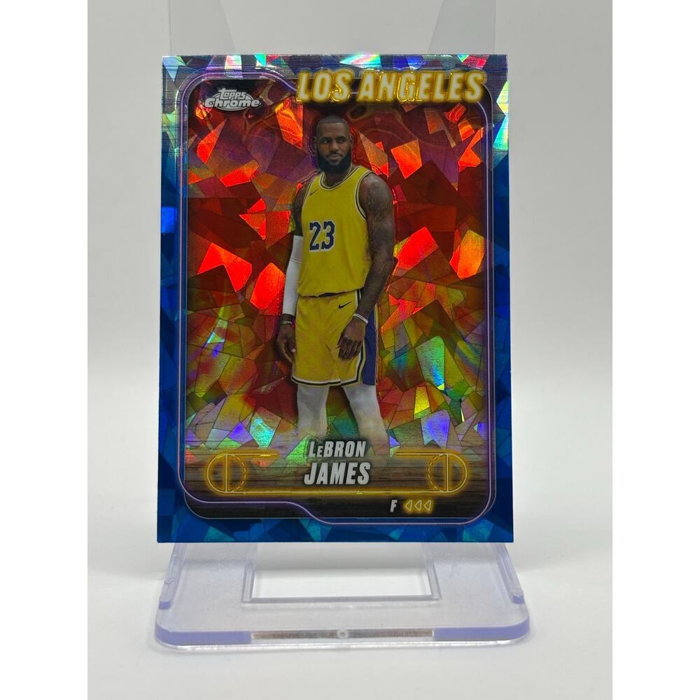 2024-25 Topps Chrome Sapphire LeBron James Sapphire Refractor Los Angeles Lakers